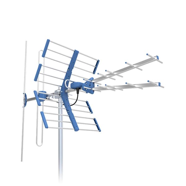 TV-antenne DVB-T/T2 VHF/UHF TT W21 Guld COMBO 5G Beskyttet Telkom Telmor