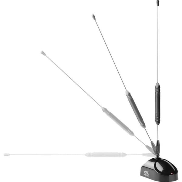 One For All SV 9311-5G passiv inomhus DVB-T/T2 Whip Antenn Svart