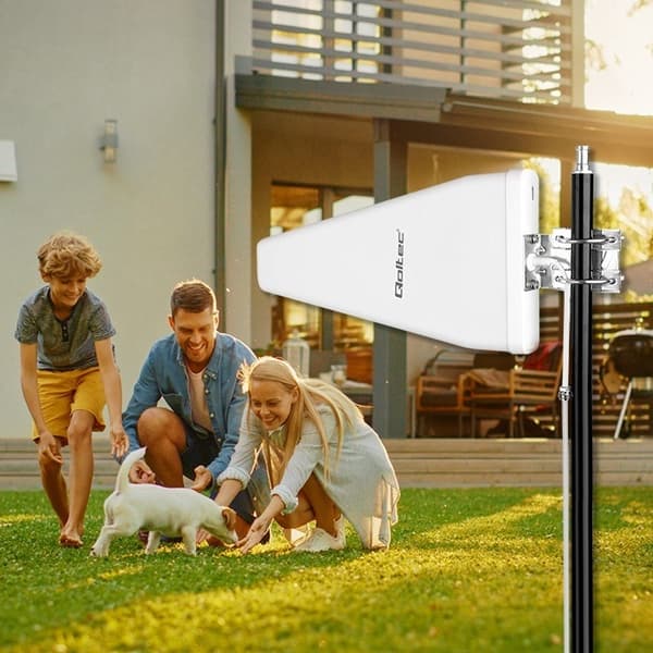 Qoltec 57043 4G LTE DUBBEL ANTENN | 14dBi | rundstrålande | utomhus