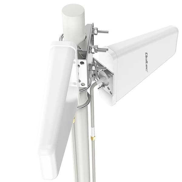 Qoltec 57043 4G LTE DUBBEL ANTENN | 14dBi | rundstrålande | utomhus