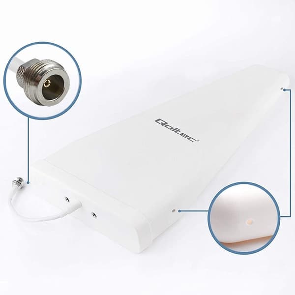 Qoltec 57043 4G LTE DUBBEL ANTENN | 14dBi | rundstrålande | utomhus