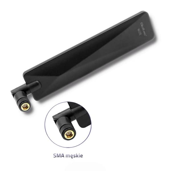 Qoltec 57018 4G LTE-antenne omnidirektionel | 7dBi | Indendørs