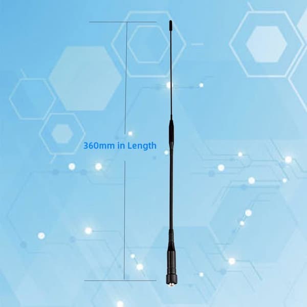 Ailunce HD1 Lång antenn SMA-F Dual Band UHF VHF 136-174/400-480MHz Kompatibel HD1 RT5 RT5R Baofeng UV-5R BF-888S UV-5R+ UV-5RTP