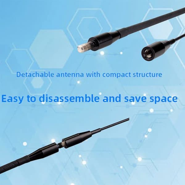 Ailunce HD1 Lång antenn SMA-F Dual Band UHF VHF 136-174/400-480MHz Kompatibel HD1 RT5 RT5R Baofeng UV-5R BF-888S UV-5R+ UV-5RTP