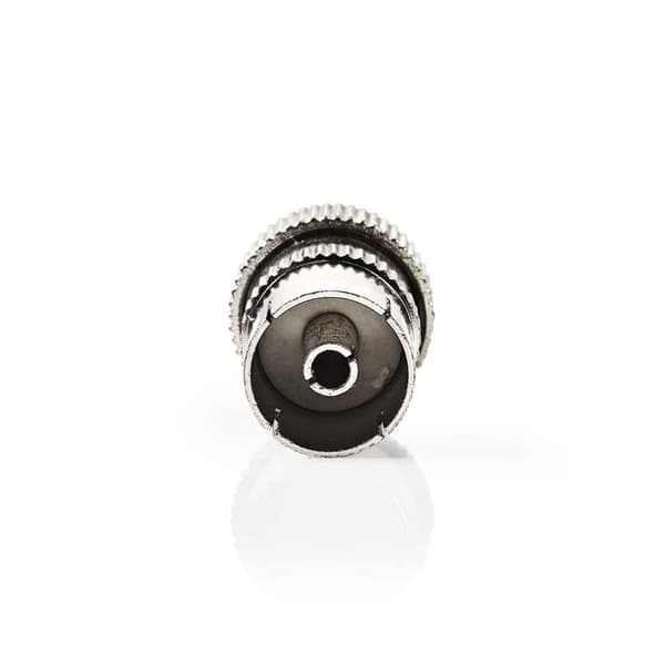 Nedis IEC (Coax) Stik | Lige | Hun | Nikkelplateret | 75 Ohm | Skru | Kabeldiameter: 7.0 mm | Metal | Sølv | 2 stk. | Box