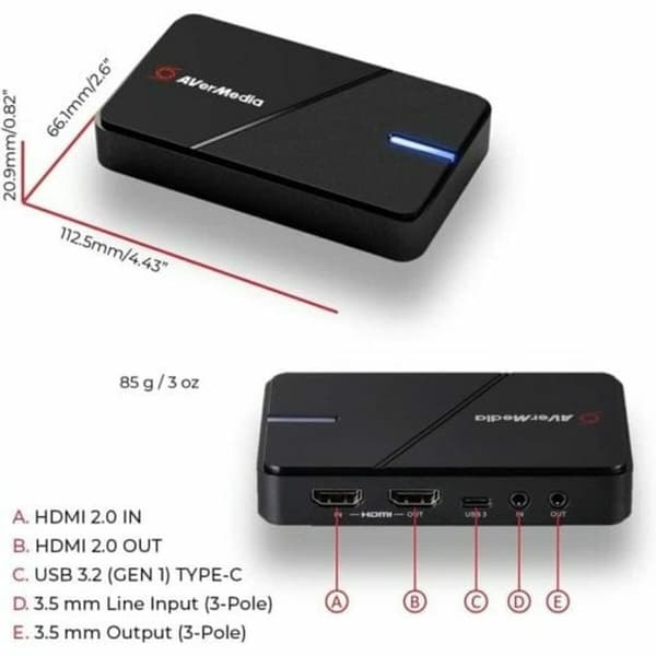 Videopelitallennin AVERMEDIA6130 EXTREME 3