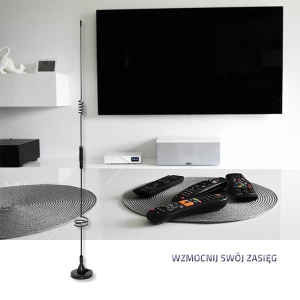 Qoltec 57035 GSM-antenne 600-2700 MHz LTE | Indendørs