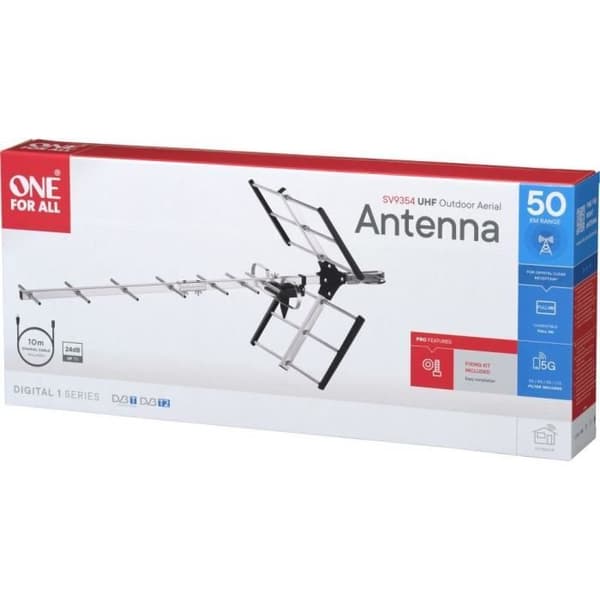 ONE FOR ALL SV9354 Professionel linjeforstærket udendørs TV-antenne