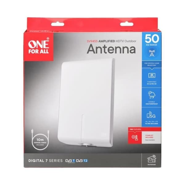 TV-antenn / TNT One For All INOMHUS TV-ANTENN SV9455 5G