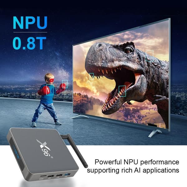 8K Full HD Mediaspelare x96 X6 KODI WiFi TVBox IPTV 11.0 Android