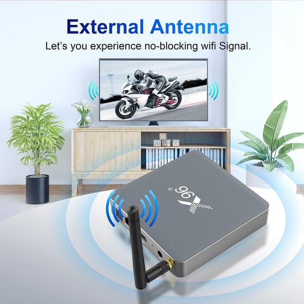 8K Full HD Mediaspelare x96 X6 KODI WiFi TVBox IPTV 11.0 Android
