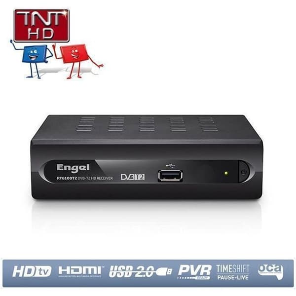 TNT HD-mottagare - Engel - RT6100T2 - USB-inspelare - HDMI - Timeshift