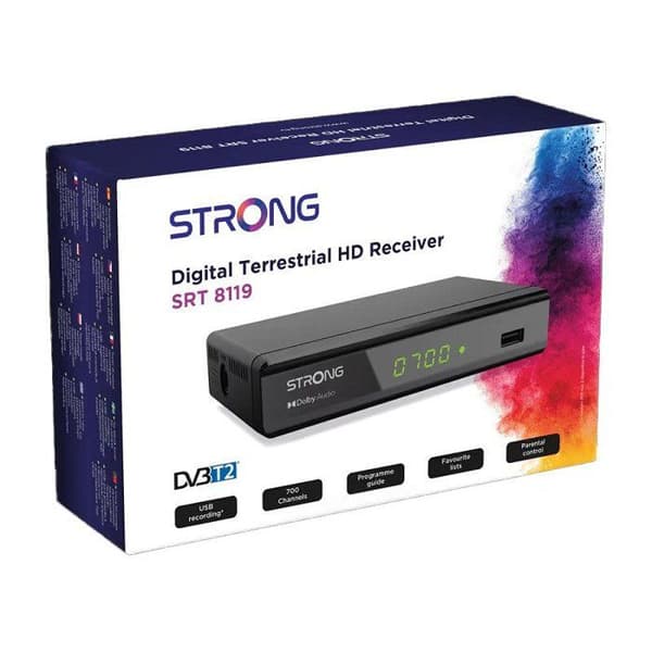 Stark SRT 8119 digital markbunden DVB-T2 HDMI-avkodare med display