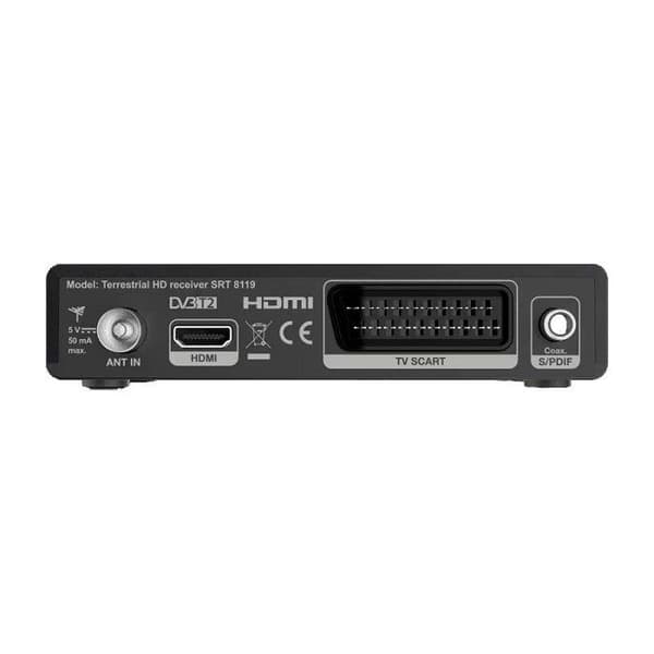 Stark SRT 8119 digital markbunden DVB-T2 HDMI-avkodare med display
