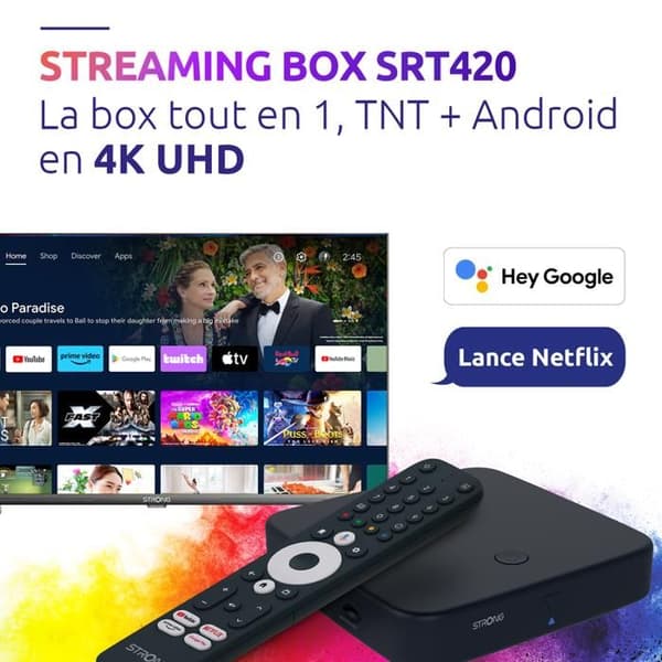 Hybrid Streaming Box - STARK - SRT420 - 4K - HDR - Dolby Vision - Chromecast