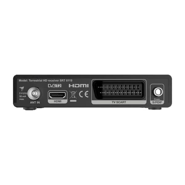 Stark SRT 8119 digital markbunden DVB-T2 HDMI-avkodare med display
