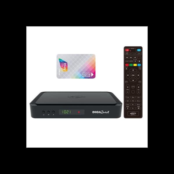Tivusat Combo-dekoder - DIGIQUEST - Q80 - 4K Ultra HD - Videoinspelare - HDMI och USB