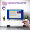 Miniatyrbild 3 av 4: TV-dekoder Strong SRT 84 - HDMI-mottagare/DVB-T2-dekoder - Inspelningsfunktion - Kompatibel med standarder HEVC265 &amp; Dolby Audio - Gu