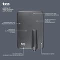 Miniatyrbild 2 av 2: TM Electron tmant015 – Förstärkt TV-antenn för exteriör och interiör, svart färg