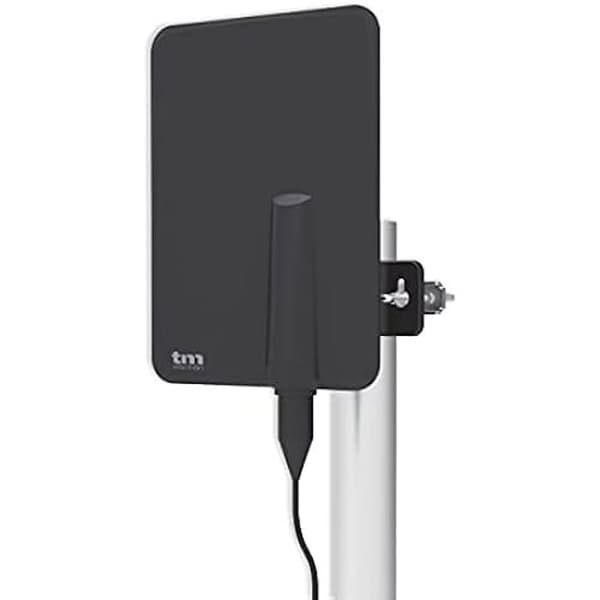 TM Electron tmant015 – Förstärkt TV-antenn för exteriör och interiör, svart färg