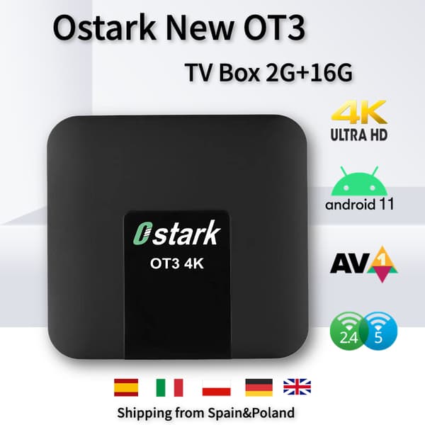 Set Top Box, 1G DDR3-minne, 8GB lagring,EU-kontakt