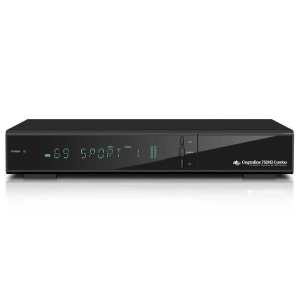 Kombination av digital satellitmottagare och marksänd mottagare AB CryptoBox 752HD Combo DVB-T2/S2/C H.265 HEVC