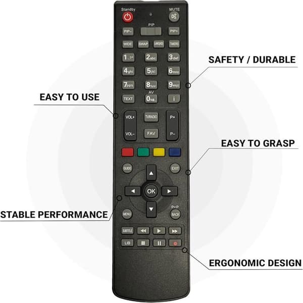 HD-Line tel-fr-tnt Fjärrkontroll FRANSAT/TNTSAT HD Svart - tel-fr tnt