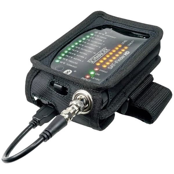 Lokalisator SAT - SCHWAIGER - Sat Finder HD - 12 satelliter - LED-lampor - Inbyggd powerbank