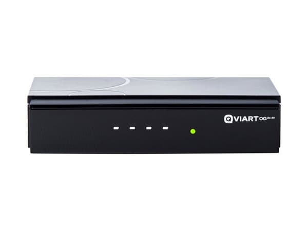 Qviart OG2S 4K Satellitmottagare Linux TV Över IP Stalker UHD 2160p Definiera OS E2 Multiroom, Xtream, Youtube, Anpassningsbar