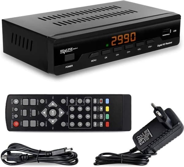 hd-line Kabelmottagare för digital kabel-TV 2990 Combo DVB-C (HDTV, DVB-C/C2, DVB-T/T2)