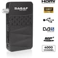 Miniatyrbild 2 av 4: Leyf &amp; Sagaf SUD-0507 Mini Satellitmottagare - DVB-S2 - Digitalmottagare Full HD 1080p HDTV, Scart, USB Astra Hotbird Turksat