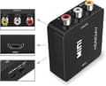 Miniatyrbild 4 av 9: HDMI till RCA AV Converter / Adapter – 1080P HDMI till 3RCA Komposit Video & Ljud för TV, PS3, VHS, DVD, PC