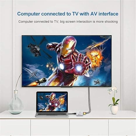 HDMI till RCA AV Converter / Adapter – 1080P HDMI till 3RCA Komposit Video & Ljud för TV, PS3, VHS, DVD, PC