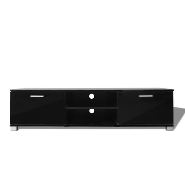 vidaXL TV-benk høyglans svart 140x40,5x35 cm