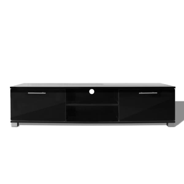 vidaXL tv-bord 120x40,5x35 cm sort højglans