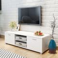 Miniatyrbillede 7 af 7: vidaXL tv-bord 140x40,5x35 cm hvid højglans