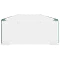 Miniatyrbillede 4 af 8: vidaXL TV-stander/monitorstand klart glas 100x30x13 cm