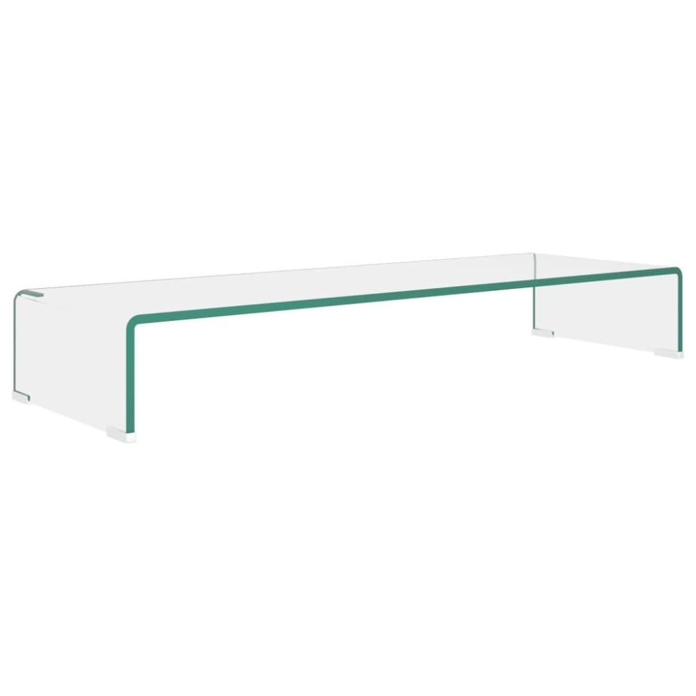 vidaXL TV-bord klarglas 90x30x13 cm