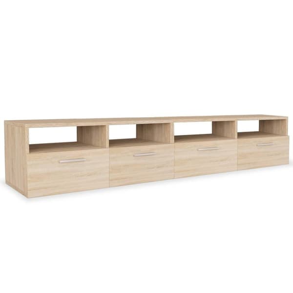 vidaXL tv-borde 2 stk. 95x35x36 cm konstrueret træ egetræsfarve