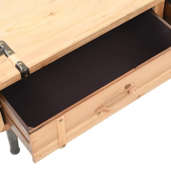 vidaXL TV-benk heltre gran 120x33x35 cm