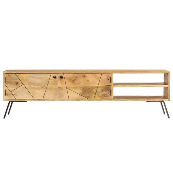 vidaXL tv-skab 140x30x40 cm massivt mangotræ