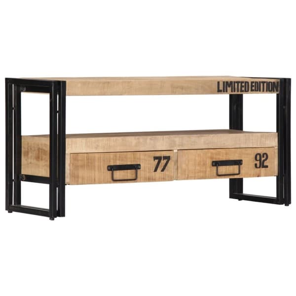 vidaXL TV-benk 100x30x45 cm heltre mango