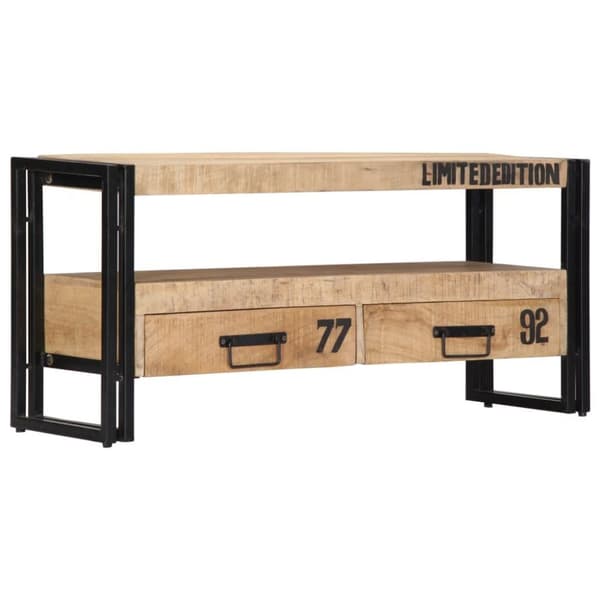 vidaXL TV-benk 100x30x45 cm heltre mango