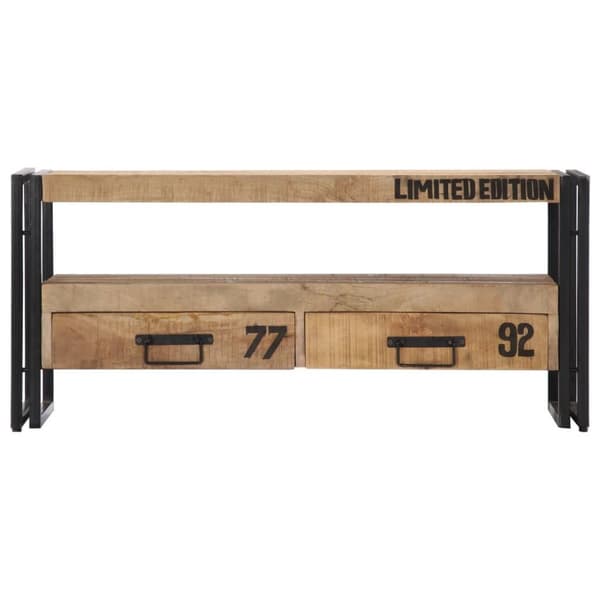 vidaXL TV-benk 100x30x45 cm heltre mango