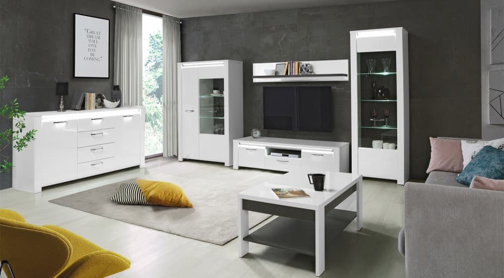 BRUGIA 330 MEDIAMÖBELSET MED LED