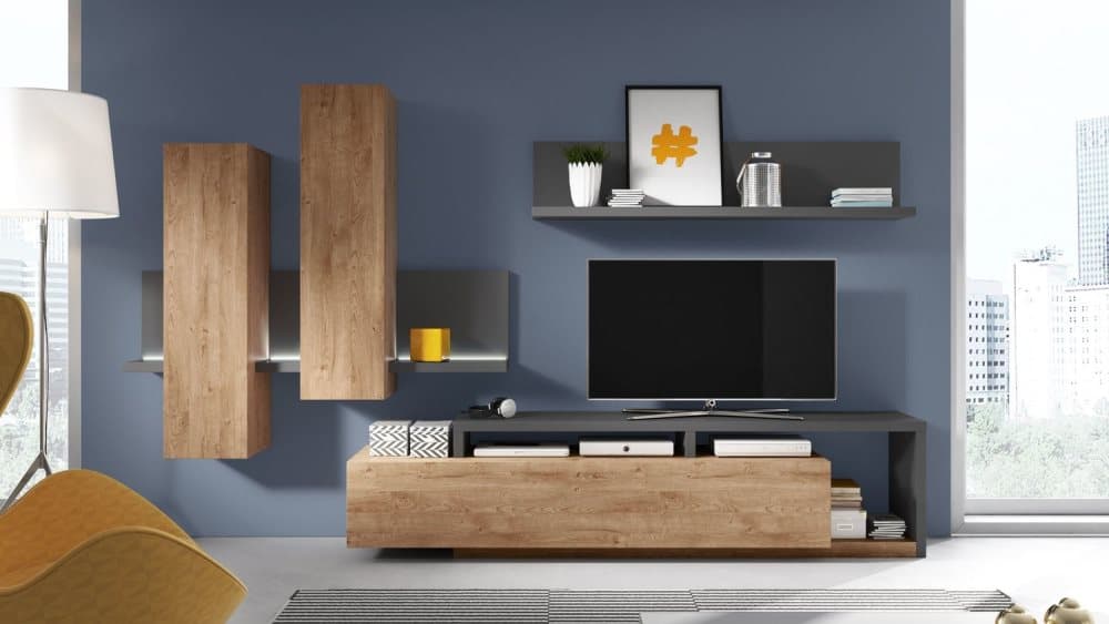 BOTA GRÅ/EK MEDIAMÖBELSET