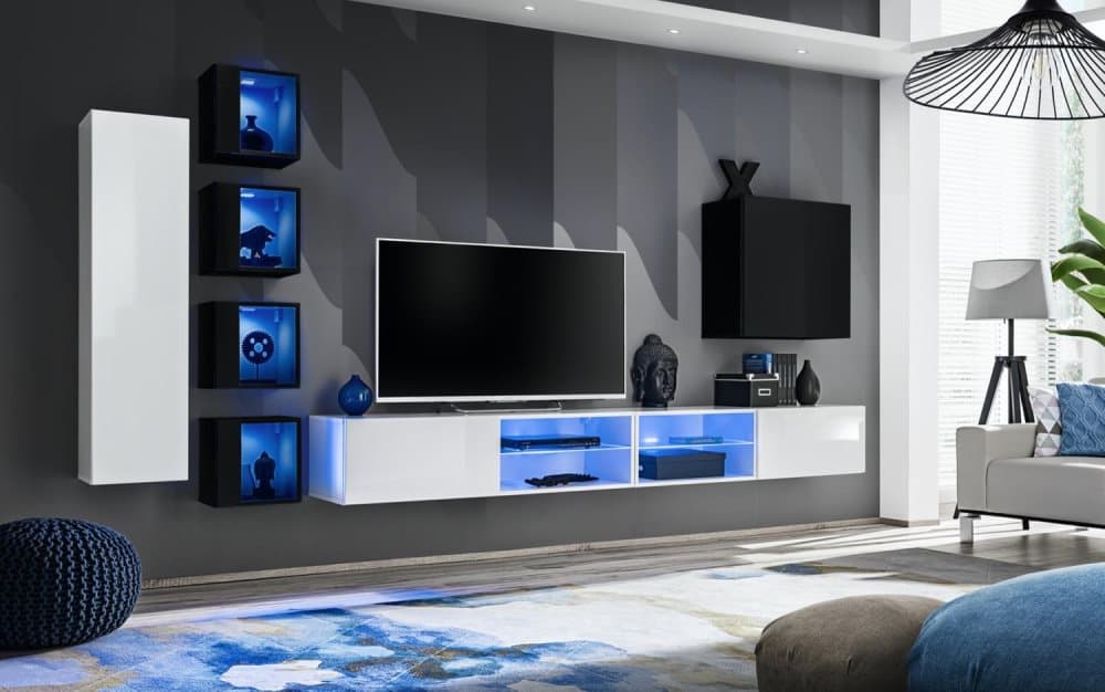 SWITCH MEDIAMÖBEL 320 SVART/VIT