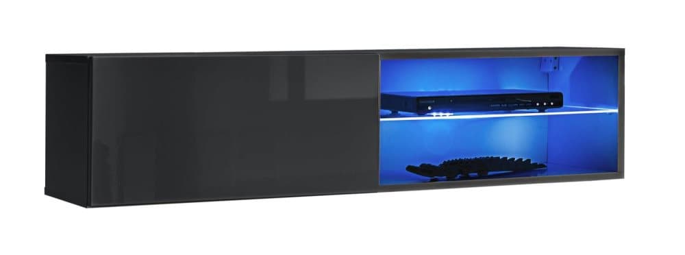SWITCH TV-bänk 120 GRÅ MED LED
