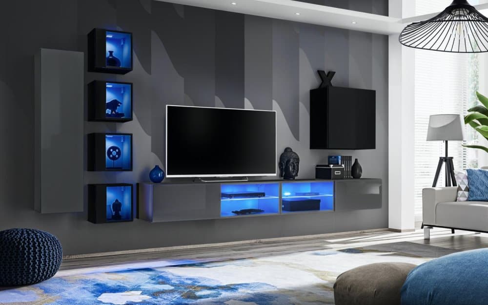 SWITCH MEDIAMÖBEL 320 SVART/GRÅ