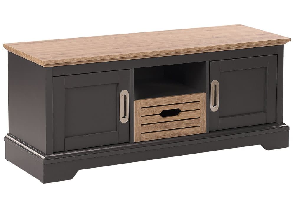 TV-bänk mörkgrå/ljusbrun GARET
